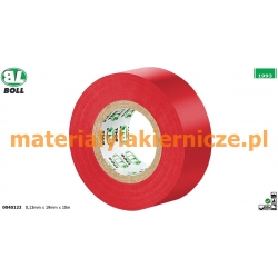 BOLL 0040122 TAŚMA IZOLACYJNA CZERWONA  0,13mm x 19mm x 10m materialylakiernicze.pl